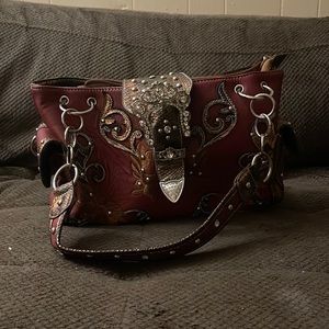 Cowgirl trendy concealed carry purse